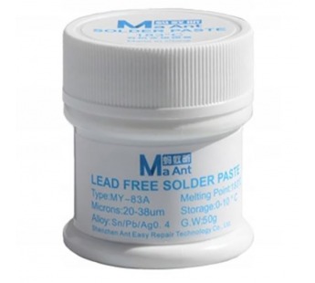 Паста паяльная MaAnt MY-83A (50 г, среднетемпературная 183°C)#2103585