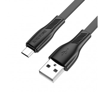 Кабель USB - Micro USB Borofone BX85 "Auspicious" (2.4А, 100см) черный#1858841