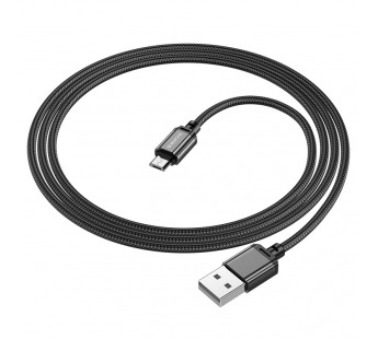 Кабель USB - Micro USB Borofone BX87 "Sharp" (2.4А, 100см) черный#1858840