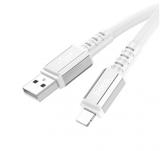Кабель USB - Apple lightning HOCO X85 "Strength" (2.4А, 100см) белый#1858908