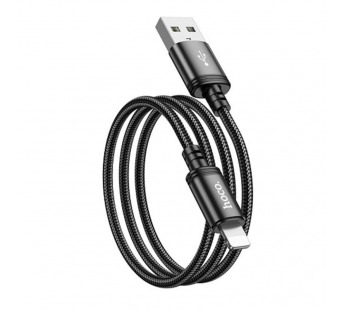 Кабель USB - Apple lightning HOCO X89 "Wind" (2.4А, 100см) черный#1858922