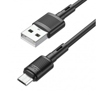 Кабель USB - Micro USB HOCO X83 "Victory" (2.4А, 100см) черный#1858867