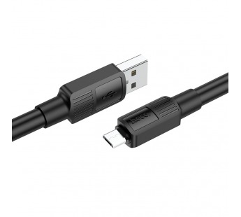 Кабель USB - Micro USB HOCO X84 "Solid" (2.4А, 100см) черный#1858877