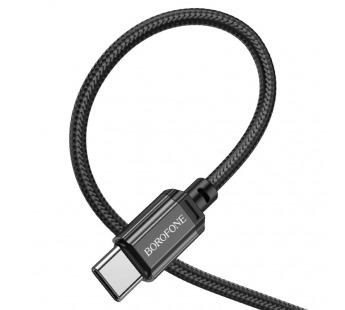 Кабель USB - Type-C Borofone BX87 "Sharp" (3А, 100см) черный#2013649