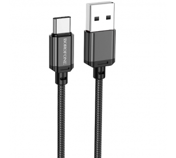 Кабель USB - Type-C Borofone BX87 "Sharp" (3А, 100см) черный#2013659