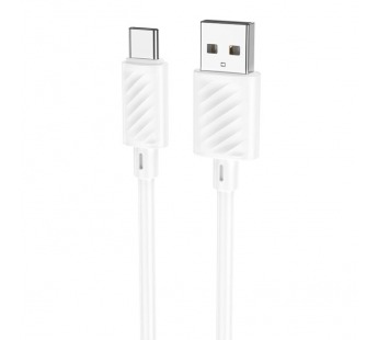 Кабель USB - Type-C HOCO X88 "Gratified" (3А, 100см) белый#1858833