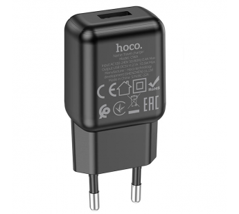 СЗУ с выходом USB Hoco C96A (2.1A/1USB) черное#1858154