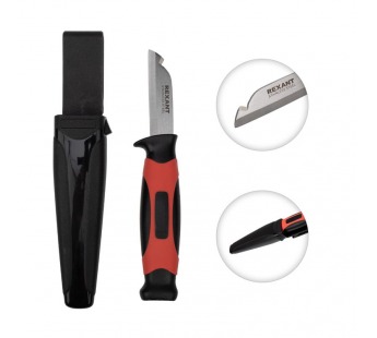 Нож монтажника с чехлом лезвие 67мм "Rexant"#2076218