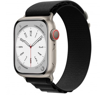 Ремешок - ApW27 Alpine Loop для "Apple Watch 38/40/41 mm" текстиль (black) (214295)#1860972
