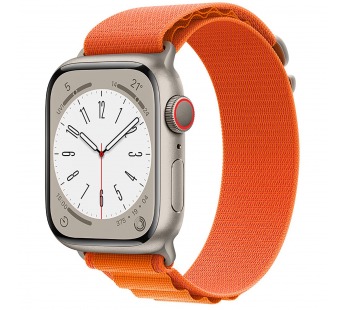 Ремешок - ApW27 Alpine Loop для "Apple Watch 38/40/41 mm" текстиль (orange) (214294)#1860984