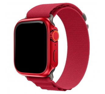 Ремешок - ApW27 Alpine Loop для "Apple Watch 38/40/41 mm" текстиль (red) (214296)#2004460