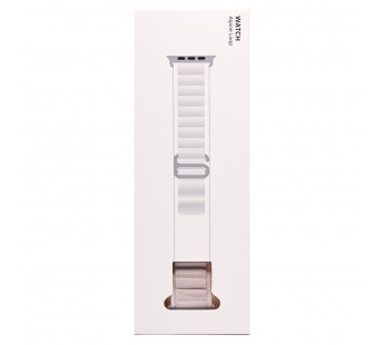 Ремешок - ApW27 Alpine Loop для "Apple Watch 38/40/41 mm" текстиль (white) (214293)#1860989