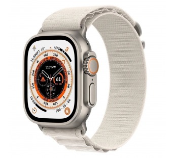 Ремешок - ApW27 Alpine Loop для "Apple Watch 38/40/41 mm" текстиль (white) (214293)#2004461