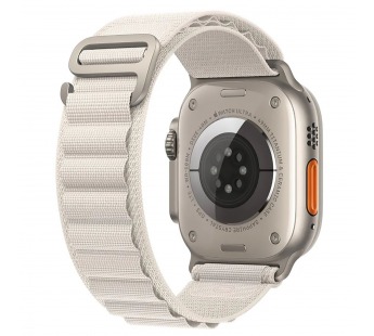 Ремешок - ApW27 Alpine Loop для "Apple Watch 42/44/45/49 mm" текстиль (white) (214283)#2004469