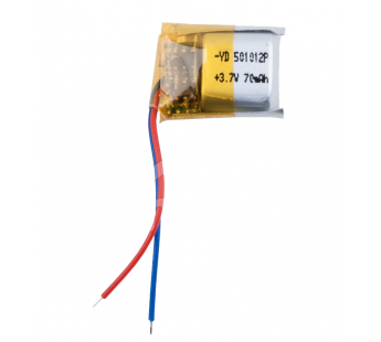 Аккумулятор универсальный 501012p 3,7v Li-Pol 70 mAh (5*10*12 mm) (для TWS наушников)#1941692