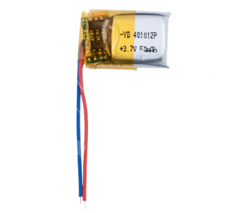 Аккумулятор универсальный 401012p 3,7v Li-Pol 50 mAh (4*10*12 mm) (для TWS наушников)#1941696