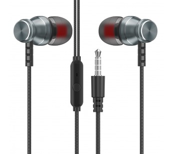 Проводные наушники внутриканальные Smart Buy SBH-026K Jack 3,5  (grey) (218026)#2025842