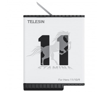 Аккумулятор для GoPro Hero 12, 11, 10, 9 Telesin 1720mAh Stamina литий-полимерный#1861421