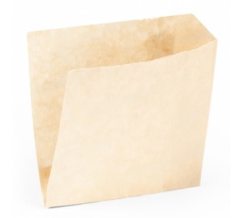 Уголок бумажный 14*14см (100шт) подпергамент бежевый без печати жиростойкий 1/100/2500шт#1861631