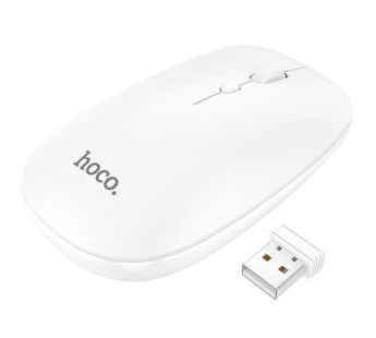 Оптическая беспроводная мышь Hoco GM15 белая#2141456