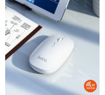 Оптическая беспроводная мышь Hoco GM15 белая#1861761