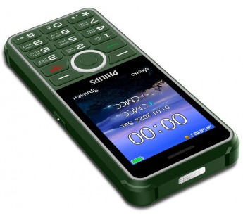 Мобильный телефон Philips E2301 Green (2,8"/0,3МП/3000mAh)#1861807