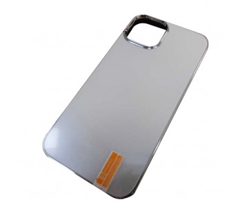 Чехол силикон-пластик iPhone 14 матовый с логотипом белый#1930491