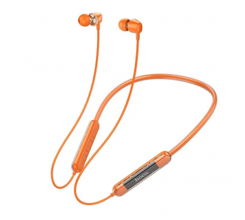 Наушники с микрофоном Bluetooth Hoco ES65 оранжевые#1863023