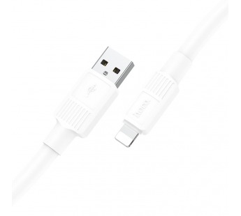 Кабель USB - Lightning HOCO X84 "Solid" (2.4А, 100см) белый#1863012