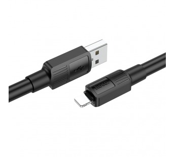 Кабель USB - Apple lightning HOCO X84 "Solid" (2.4А, 100см) черный#1863011