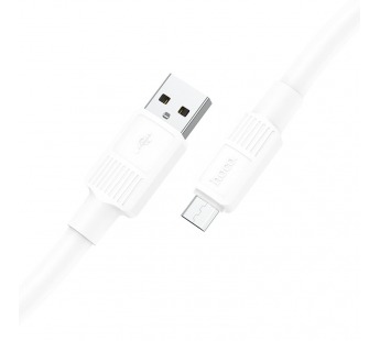 Кабель USB - Micro USB HOCO X84 "Solid" (2.4А, 100см) белый#1863056