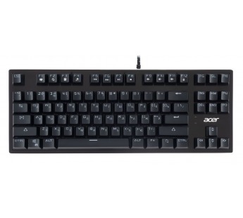 Клавиатура Acer OKW126 механическая черный USB for gamer LED [14.04], шт#1864166