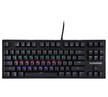 Клавиатура SunWind SW-K900G механическая черный USB Multimedia for gamer LED [14.04], шт#1873402