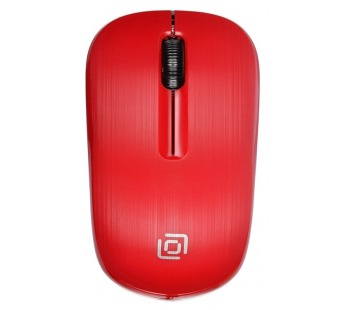 Мышь Оклик 525MW черный/красный оптическая (1000dpi) беспроводная USB для ноутбука (3but) [14.04], шт#1864174