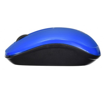 Мышь Оклик 525MW черный/синий оптическая (1000dpi) беспроводная USB для ноутбука (3but) [14.04], шт#1864181