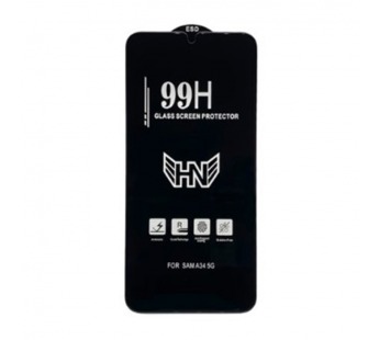 Защитное стекло Samsung A34 5G (2023) (Premium Full 99H) Черное#2083583