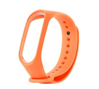 Силиконовый ремешок для Xiaomi Mi Band 3/4 оранжевый (03)#2063551