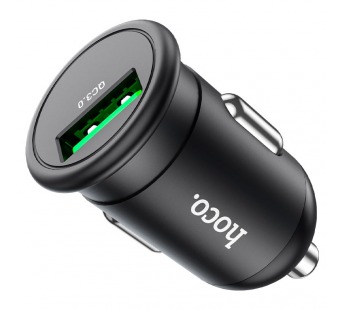Адаптер автомобильный HOCO Z43 QC 3.0 (черный)#1866364