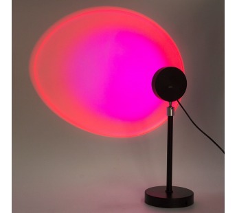 Светодиодный светильник - проектор с эффектом рассвета Sunset Lamp (black) (218258)#1932661