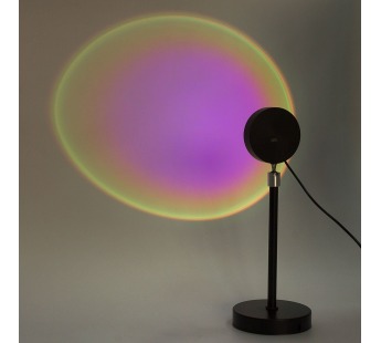 Светодиодный светильник - проектор с эффектом рассвета Sunset Lamp (black) (218258)#1932662