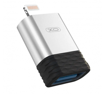 Адаптер XO NB186 OTG (Lightning-USB/Data) серебристый#1941104