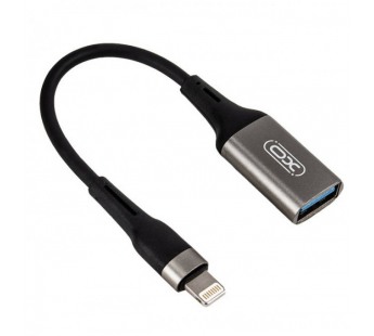 Адаптер XO NB201 OTG (Lightning-USB2.0) черный#1941111