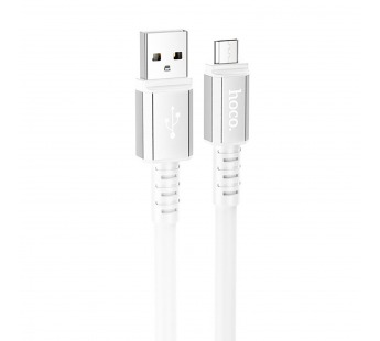 Кабель USB - micro USB Hoco X85 100см 2,4A (white) (215731)#1870997