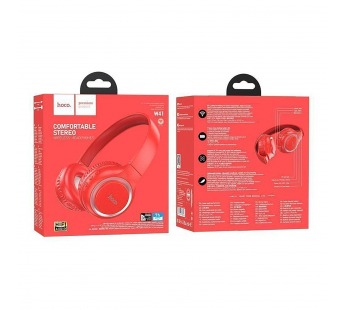 Накладные Bluetooth-наушники HOCO W41 (красный)#1899761