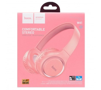 Накладные Bluetooth-наушники HOCO W41 (розовый)#1899764