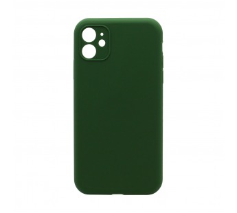 Чехол Silicone Case NEW без лого для Apple iPhone 11/6.1 (защита камеры) (061) зеленый#1997689