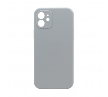 Чехол Silicone Case NEW без лого для Apple iPhone 12/6.1 (защита камеры) (026) светло-серый#1975214