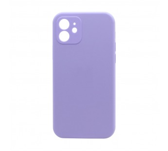 Чехол Silicone Case NEW без лого для Apple iPhone 12/6.1 (защита камеры) (047) сиреневы#1975346