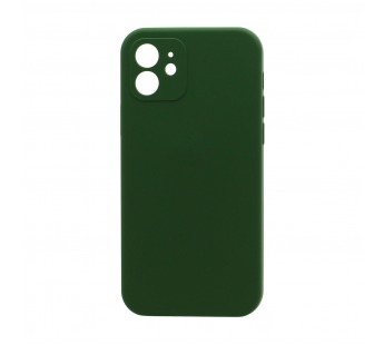 Чехол Silicone Case NEW без лого для Apple iPhone 12/6.1 (защита камеры) (061) зеленый#1997677