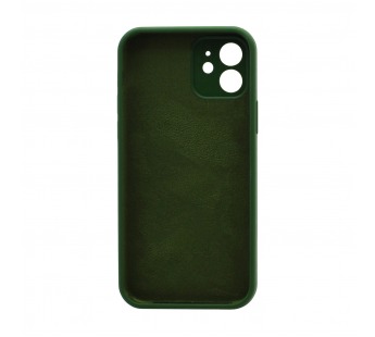 Чехол Silicone Case NEW без лого для Apple iPhone 12/6.1 (защита камеры) (061) зеленый#1997678